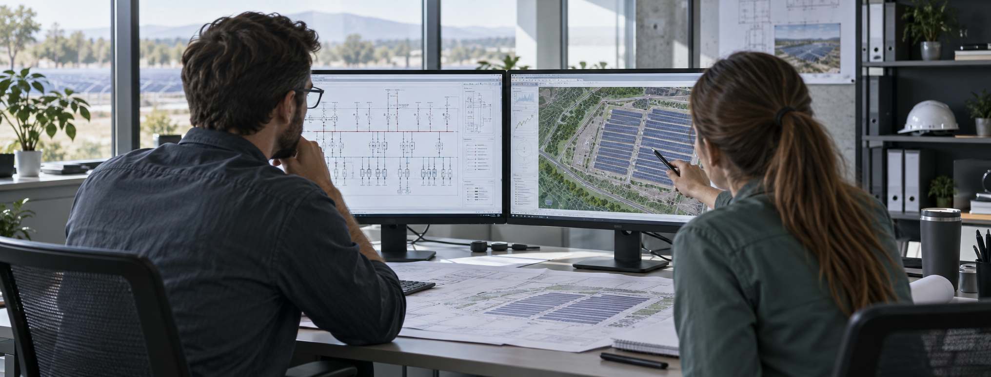 Electrical design engineer working on single line diagrams and cable schedules.